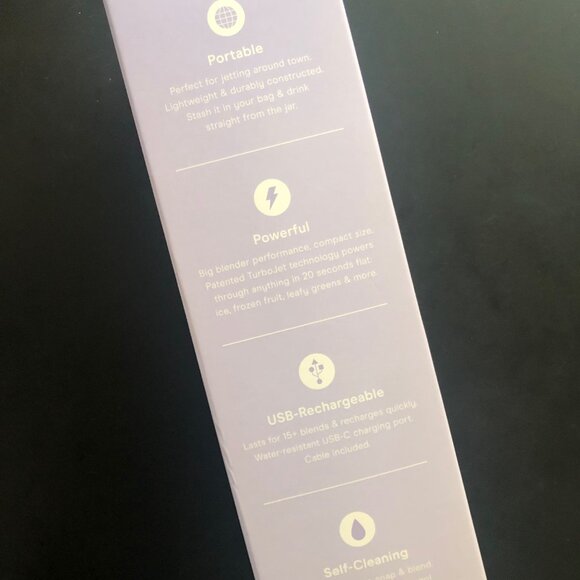 BlendJet 2.0 16-oz Portable Rechargeable Blender, NEW, Unopened, Lavender - Picture 4 of 6